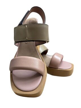 NAKED FEET PLATFORM SLIDE SANDALS NWOT